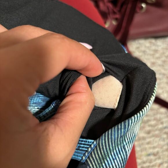 Lululemon Twist & Toil Tank Heathered Teal Blue / Sun Dazed Multi Blue- Size 8 - Picture 6 of 7